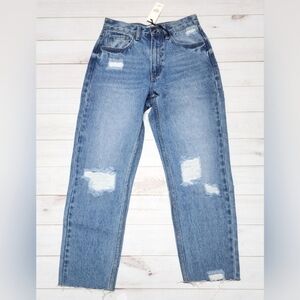Ontwelfth / Closette Chic Women's Cut Raw Edge Distressed Jeans Size 25 - NWT